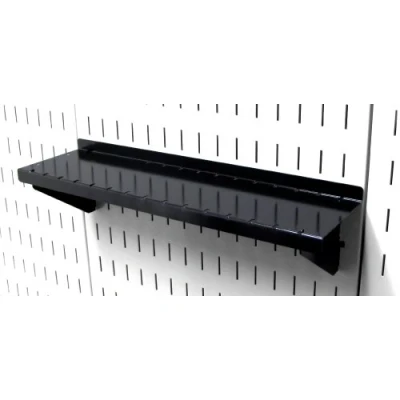 Afbeelding van Wall Control Pegboard Plank 4 &quot;x 16&quot; Diepe Montage en Slotted Tool Board Zwart ASM SH 1604 B