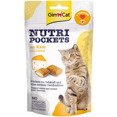 Afbeelding van 12x GimCat Nutri Pockets Kaas &amp; Taurine 60 gr