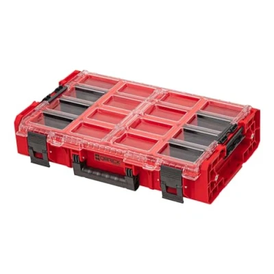 Afbeelding van Qbrick System ONE Organiser XL 2.0 RED ULTRA HD Custom 582 x 387 131 mm 13,5 l IP66 met 8 inlays en 6 verdelers