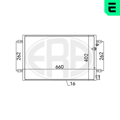 Afbeelding van Condensor, airconditioning ERA 667086