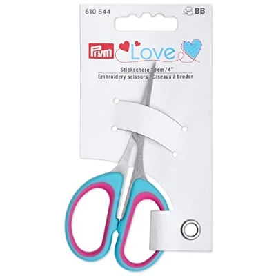 Afbeelding van Prym Borduurschaar, blauw, roze, zilver, één maat