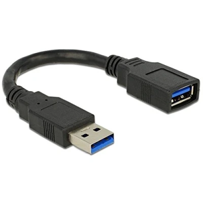 Afbeelding van Krulsnoer USB A naar 3.0 Delock