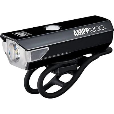 Afbeelding van CatEye AMPP200 Koplamp Fiets Fietsverlichting Max. 200 Lumen Brandduur 1,5 tot 30 uur USB Oplaadbaar Spatwaterbestendig Drie Lichtmodi