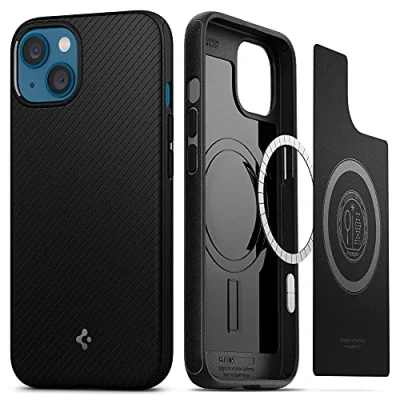 Afbeelding van Spigen Apple iPhone 13 Mini Mag Armor Case (Black) MagFit ACS03680