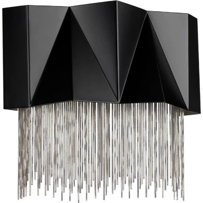 Afbeelding van Hinkley/ Fredrick Ramond LED Wandlamp Zuma 3W 3000K 300Lm 830 Dimbaar Satin Black/ Silver