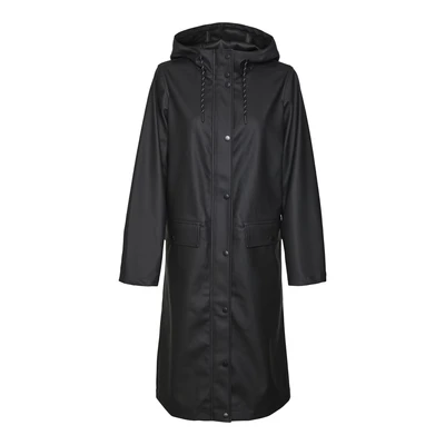 Afbeelding van Vero Moda Vmmalou Regenjas, Dames, Maat: Small, Black