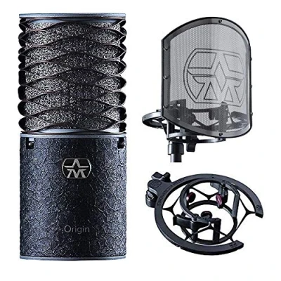 Afbeelding van Aston Microphones Origin Black Bundle grootmembraan condensatormicrofoon