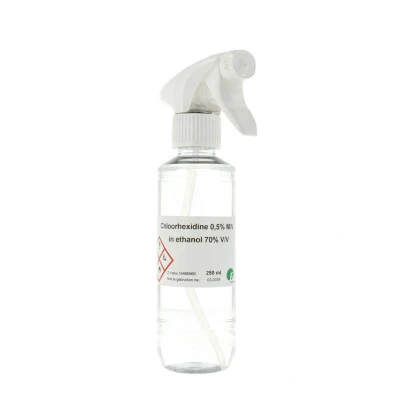 Afbeelding van Orphi Chloorhexidine 0.5% Alcohol 70% Spray, 250 ml