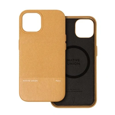 Afbeelding van Native Union (Re)Classic Hoesje MagSafe Compatibel met Ingebouwde Magneten Gemaakt van Gerecyclede en Plantaardige Materialen Ultraduurzaam Valbescherming tot 6ft / 1.8m voor iPhone 15 (Kraft)