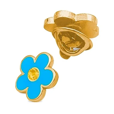 Afbeelding van The Masonic Collection Vergeet mij niet vrijmetselaars badge/dasspeld/reversspeld/broche goud, blauw verguld met Swarovski Stone gift voor mannen, Messing
