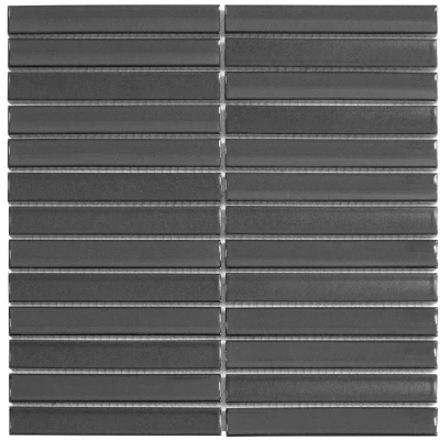Afbeelding van The Mosaic Factory Carbon Shades mozaïek tegels 30x30cm antraciet mix