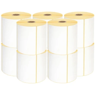 Afbeelding van Geschikt voor 10x Zebra compatible labels, 102 mm x 76 Alleeninkt