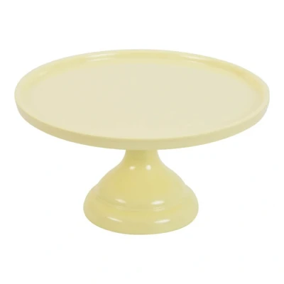 Afbeelding van Taartplateau Geel Melamine Ø23,5x12cm