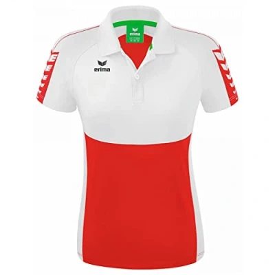 Afbeelding van Erima Six Wings polo dames rood/wit