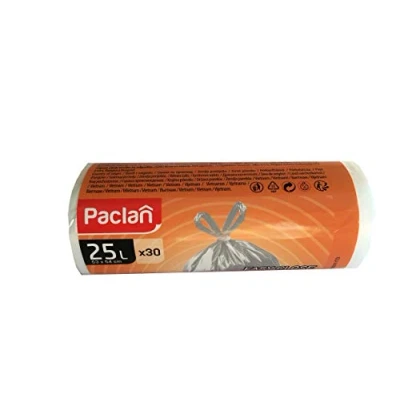 Afbeelding van Paclan Vuilniszakken met handvat 30 x 25 l