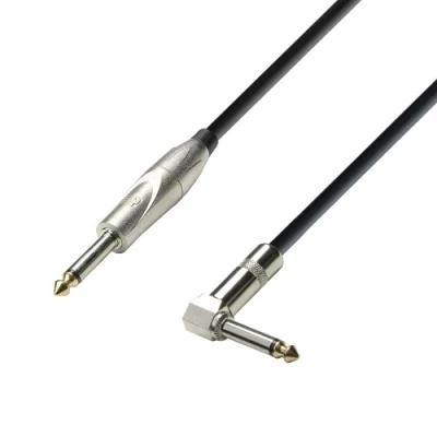 Afbeelding van Adam Hall Cables K3IPR0300 3 Star Serie Instrumentkabel (6,3 mm jack mono op 6,3 hoek mono, 3m)