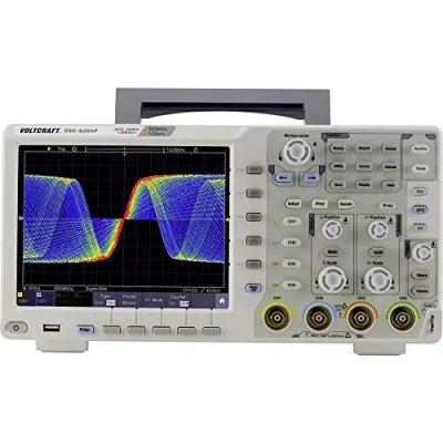 Afbeelding van VOLTCRAFT DSO 6204F Digitale oscilloscoop 200 MHz 4 kanaals 1 GSa/s 10000 kpts 8 Bit Digitaal geheugen (DSO), Functiegenerator stuk(s)