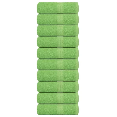 Afbeelding van vidaXL Gastendoekjes 10 st 360 g/m² 100% katoen appelgroen