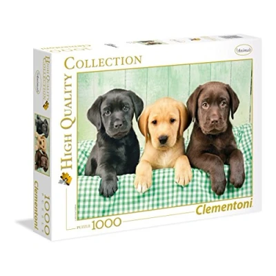Afbeelding van Clementoni High Quality Collection Puzzel Drie Labradors 1000 Stukjes