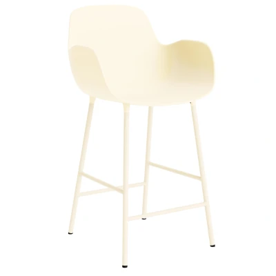 Afbeelding van Normann Copenhagen Form Armchair Barkruk 75cm Creme