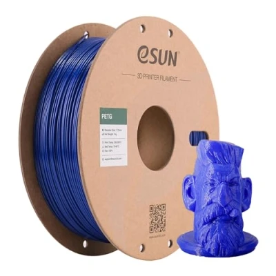 Afbeelding van eSUN PETG Gloeidraad 1.75mm, 3D Printer Gloeidraad, Dimensionale Nauwkeurigheid +/ 0.05mm, 1KG (2.2 LBS) Spoel Printen Materiaal voor Printer, Effen Blauw