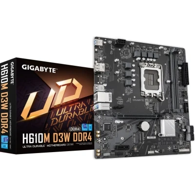 Afbeelding van GIGABYTE H610M D3W DDR4 moederbord Intel H610 LGA 1700 micro ATX