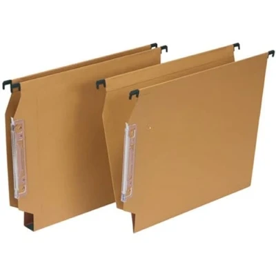 Afbeelding van Hangmap Grafoplas Vizier Transparant Bruin Din A4