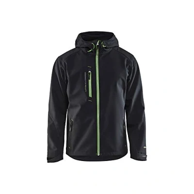 Afbeelding van Blaklader Softshell Jack 4949 2517 Mannen Zwart/Groen XXL
