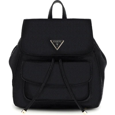 Afbeelding van Guess Cresidia Small FLAP Backpack Rugzak, Dames, Maat: One Size, Black