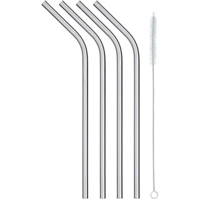 Afbeelding van Gefu RVS Rietjes 23 cm Set Van 4 Stuks FUTURE