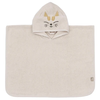 Afbeelding van Jollein Badponcho Badstof Diego Dog/Charlie Cat Sand