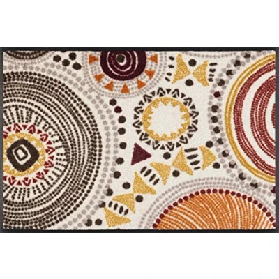 Afbeelding van wash+dry by Kleen Tex Mat Boho Style Inloopmat, geschikt voor binnen en buiten, wasbaar