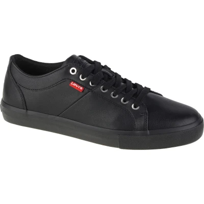Afbeelding van Levi&#039;s Woodward Sneakers laag, Heren, Maat: 41, Black Hoogwaardig imitatieleer