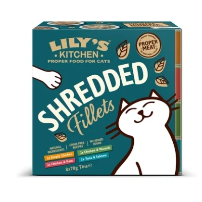 Afbeelding van Lily&#039;s Kitchen Shredded Fillets Multipack 8X70 GR