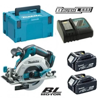 Afbeelding van Makita DHS680RMJ 18V Li ion accu cirkelzaag set (2x4.0Ah) in Mbox 165mm koolborstelloos