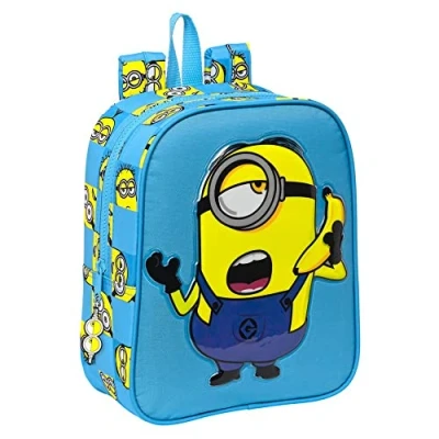 Afbeelding van Schoolrugzak Minions Minionstatic Blauw (22 x 27 10 cm)
