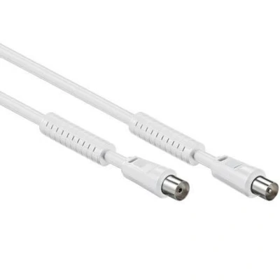 Afbeelding van Antenne Kabel Coax Wit dubbele afscherming