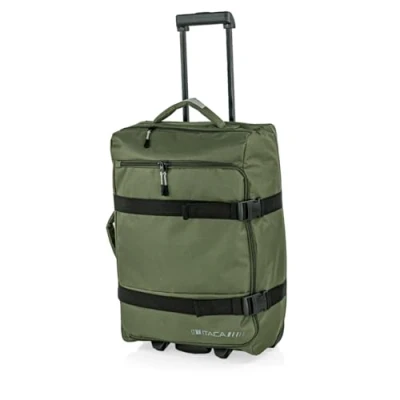 Afbeelding van ITACA Stijve Cabine Suitcase 20 Klein Reis Koffer met Wielen EVA Hand 55x40x20 Telescoopsteel Lichtgewicht Cabin Max Hanbagage Luggage TSA cijferslot, Kaki