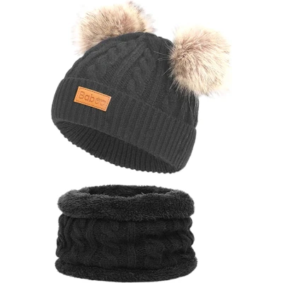 Afbeelding van Baboo Baby Muts &amp; Sjaal Kleding Jongens en Meisjes Winter Kinderkleding Beanie Kind 0 tot 6 Jaar Onesize Grijs