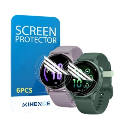 Afbeelding van MIHENCE Beschermfolie, compatibel met Garmin Vivoactive 5 smartwatch folie, TPU HD displaybeschermfolie, Smartwatch, 6 stuks
