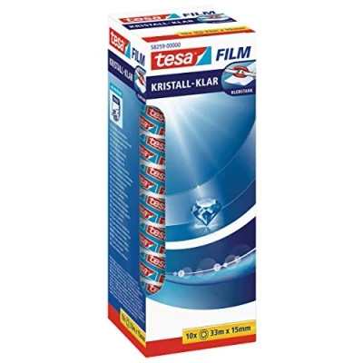 Afbeelding van tesa 58259 00000 00 tesafilm Kristalhelder Transparant (l x b) 33 m 15 mm 10 stuk(s)