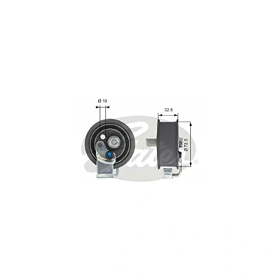 Afbeelding van Gates Spanrol distributieriem T43065