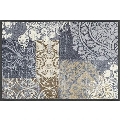 Afbeelding van wash+dry by Kleen Tex Mat ARMONIA Inloopmat, patchworkdesign, ornamenten, antislip, wasbaar