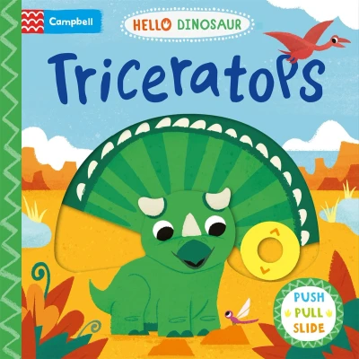 Afbeelding van Triceratops: A Push Pull Slide Dinosaur Book