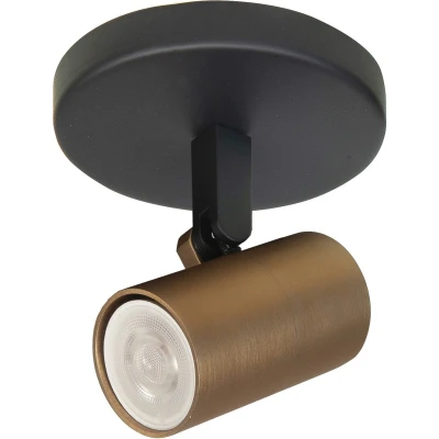 Afbeelding van Spot Piccolo Zwart Goud GU10 mini 35mm 1 Lichts