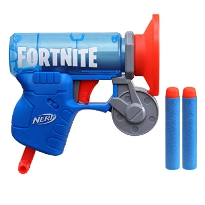 Afbeelding van Nerf Fortnite MicroShots Micro Grappler Mini Dart Fire Blaster Equipment Design incl. 2 officiële Elite Darts