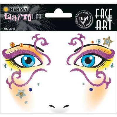 Afbeelding van Herma 15301 Face Art Stickers Mystery