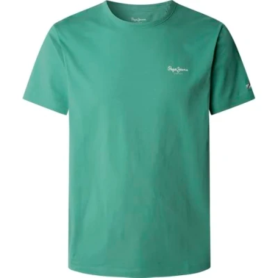 Afbeelding van Pepe Jeans Original Basic Tshirt basic, Heren, Maat: XS, Sage green