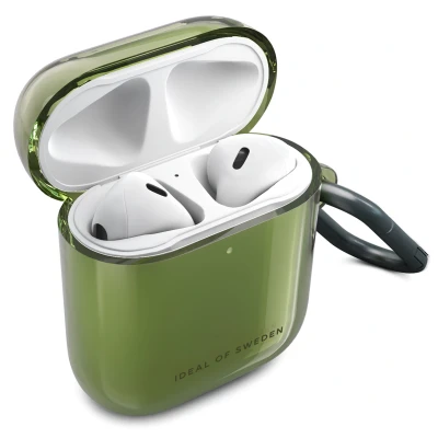 Afbeelding van iDeal of Sweden Apple AirPods 1 / 2 hoesje Clear Case Groen