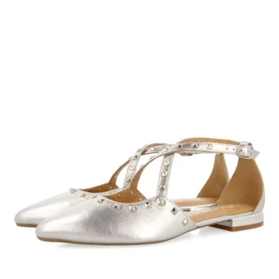 Afbeelding van GIOSEPPO Dames Garcon plat ballet, zilver, 36 EU, EU